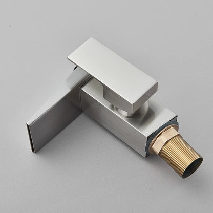 Smart Digital Display Basin Sink Faucet Hot Cold Water Temperature LED  Washbasin Waterfall Taps Bathroom Deck Mixers