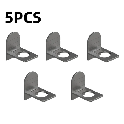 Metal Self-Adhesive Shampoo Bottle Shelf Free of Punch Shower Gel  Liquid Bottle Holder Bathroom Shelf Organizer Hook Shelves