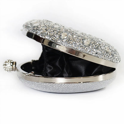 2023 Diamond Women Luxury Clutch Evening Bag Wedding Crystal Ladies Cell Phone Pocket Purse Female Sparkly Wallet for Party Gift