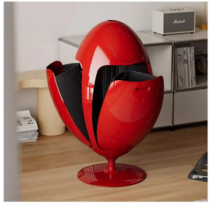 Dinosaur Egg Design Trash Can Large Capacity Room Garbage Collector Kitchen Food Waste Disposal Creative Cartoon Waste Bins