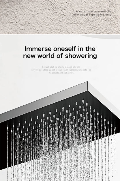 Luxury black shower system with wall mounted design LED digital display for dual control of hot &amp; cold Simple bathroom Tap