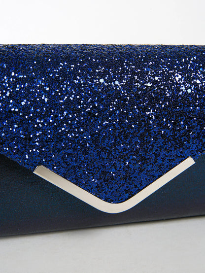 Women Evening Envelope Handbag Prom Sequin Clutch Purse chain Shoulder Cross Body Bag For Party