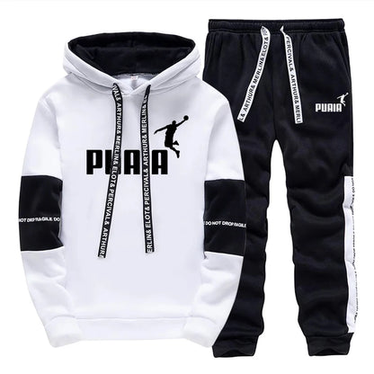 Hot Sales Mens Tracksuit Print Casual Sweatshirts Sportswear Single Piece Hoodie Pants Outdoors Gym Sports Jogging Mens Clothing