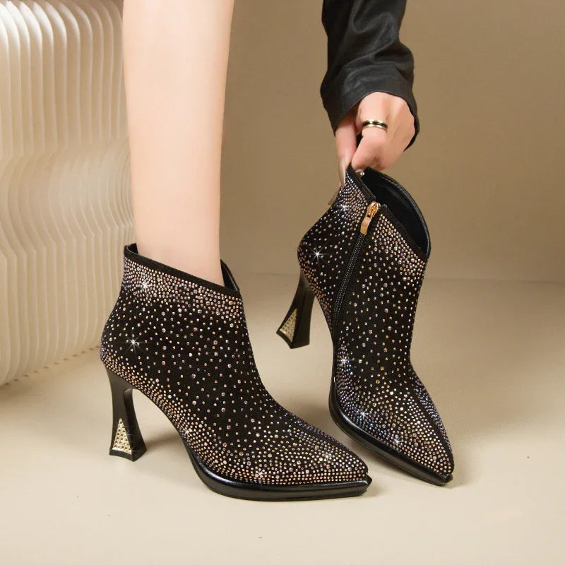 2025 New Sexy Luxurious Banquet Pointed Toe Women&