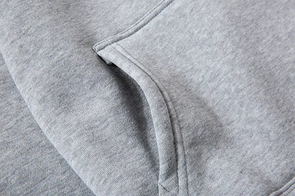New hooded sports hoodie + 2 sets of sweatpants, fashion printed autumn and winter men&