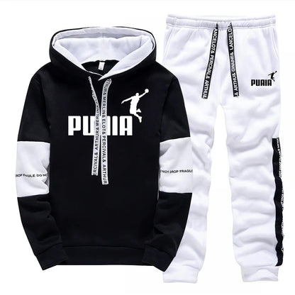 Hot Sales Mens Tracksuit Print Casual Sweatshirts Sportswear Single Piece Hoodie Pants Outdoors Gym Sports Jogging Mens Clothing