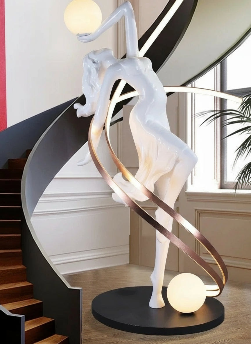 -Muse sculpture pendulum floor-to-ceiling hotel lobby window cabinet studio abstract art ornament
