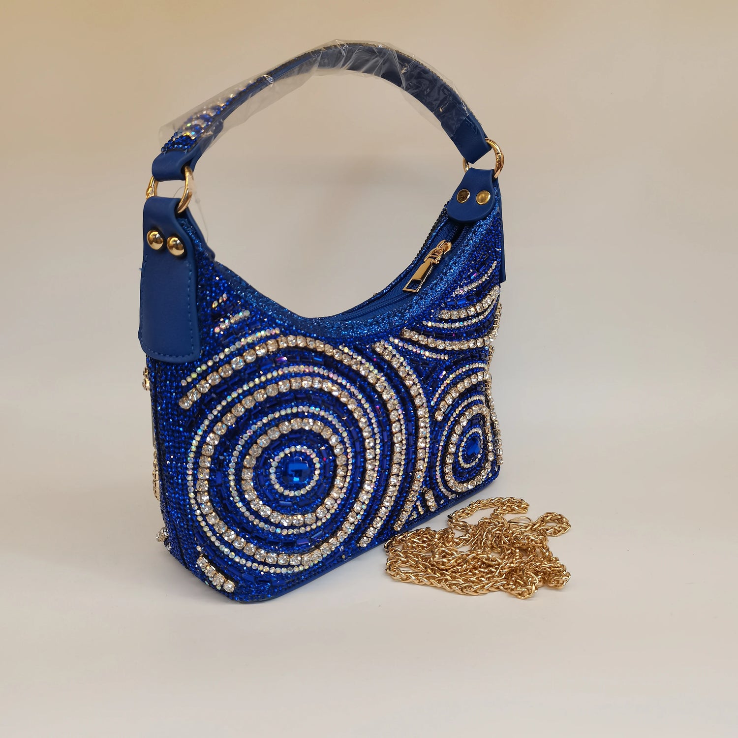 Hot Popular Women Rhinestone Evening Bag New Fashion Handbag Clutch Embellished Long Chain Bag Casual Bag F5-405-1