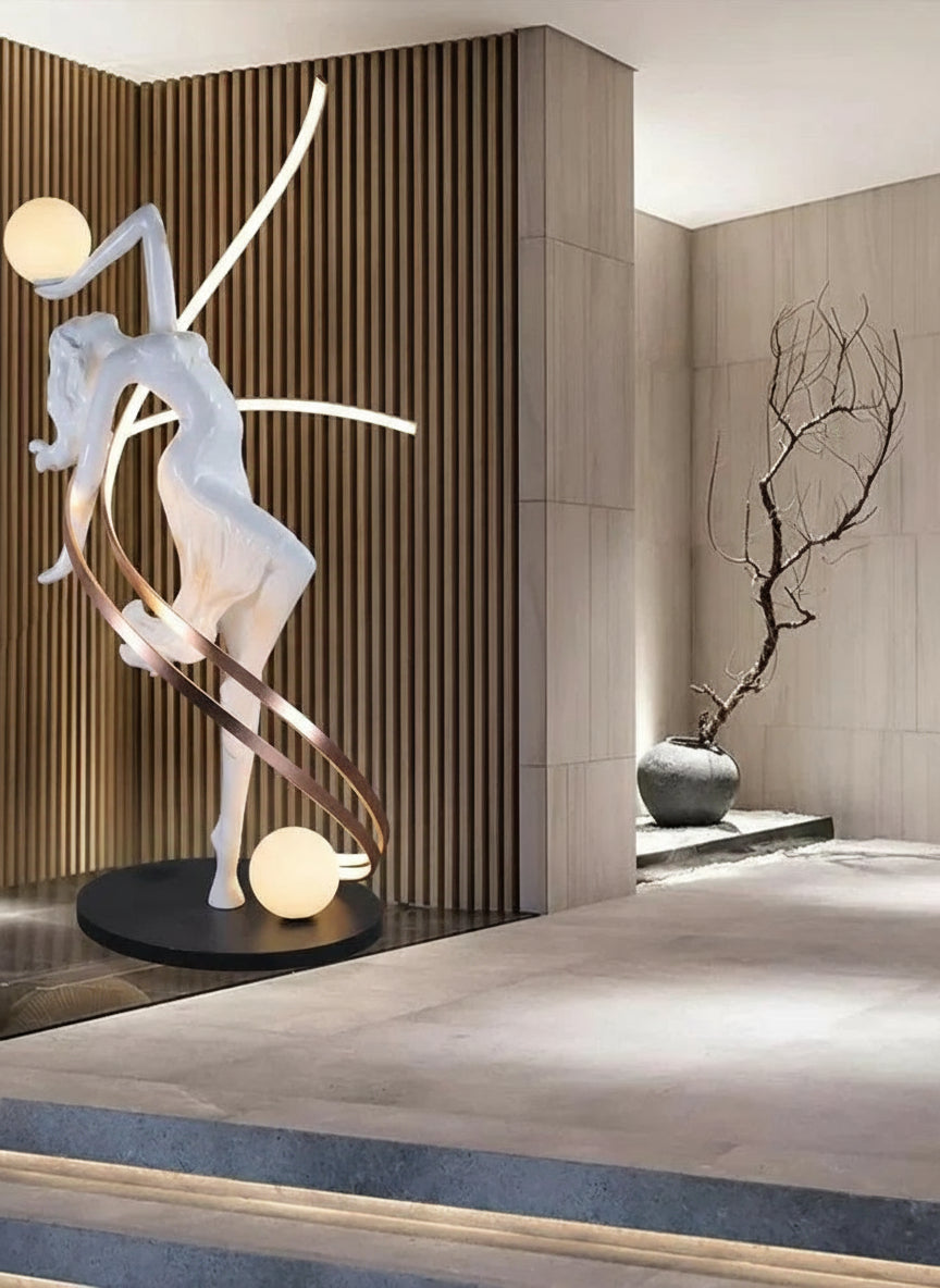 -Muse sculpture pendulum floor-to-ceiling hotel lobby window cabinet studio abstract art ornament