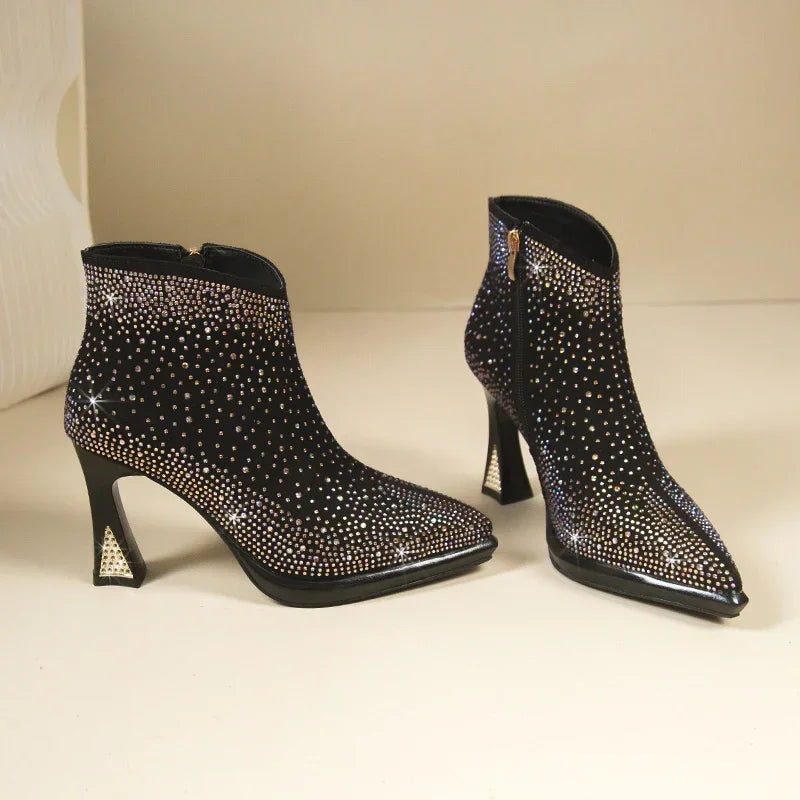 2025 New Sexy Luxurious Banquet Pointed Toe Women&