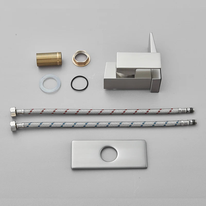 Smart Digital Display Basin Sink Faucet Hot Cold Water Temperature LED  Washbasin Waterfall Taps Bathroom Deck Mixers