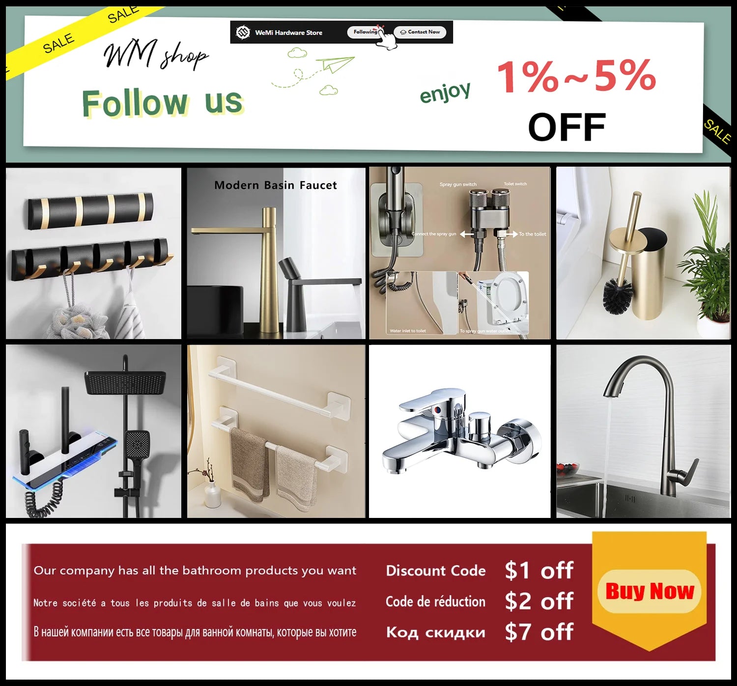 Modern Bathroom Shower Head Set for Home Use - Constant Temperature Bathroom Shower System
