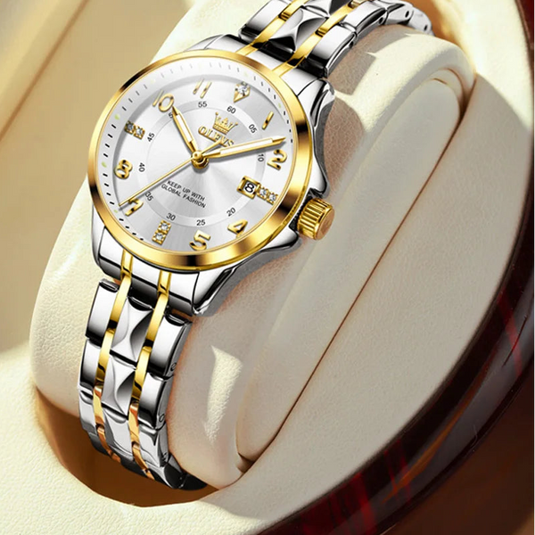 OLEVS elegant ladies' watches fashion trend 30m waterproof quartz watch for women calendar brand luminous genuine wristwatch