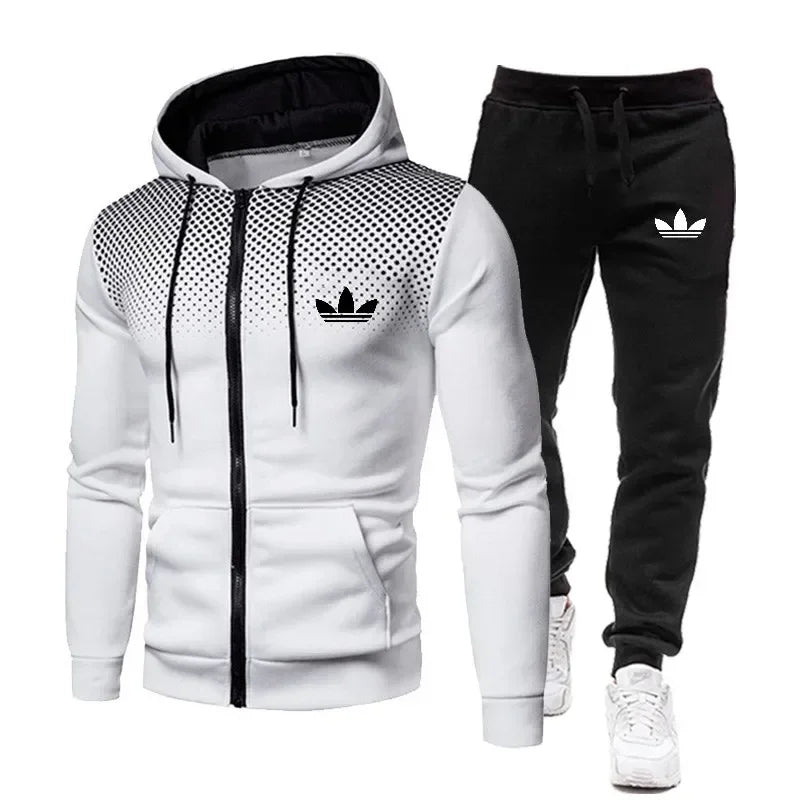 Korea Men Jacket Tracksuit Casual Sports Suit Men&