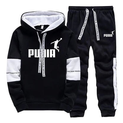 Hot Sales Mens Tracksuit Print Casual Sweatshirts Sportswear Single Piece Hoodie Pants Outdoors Gym Sports Jogging Mens Clothing