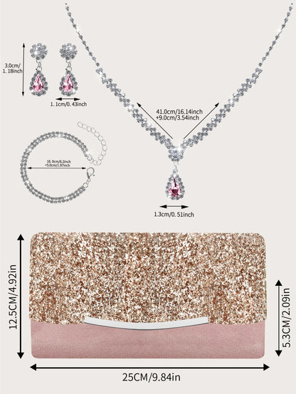 Romantic and stylish sequined women&