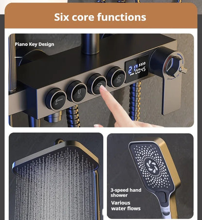 Modern Bathroom Shower Head Set for Home Use - Constant Temperature Bathroom Shower System