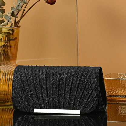 Wedding Bride Dinner Purse for Women Banquet Silver Clutch Bag Fashion Ladies Shinny Rhinestone Evening Bag