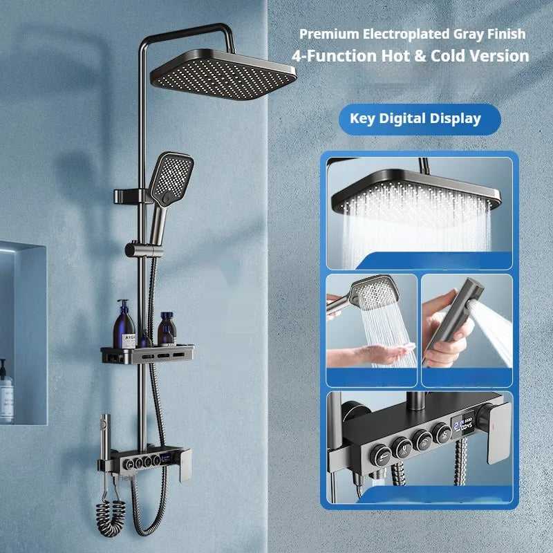 Modern Bathroom Shower Head Set for Home Use - Constant Temperature Bathroom Shower System
