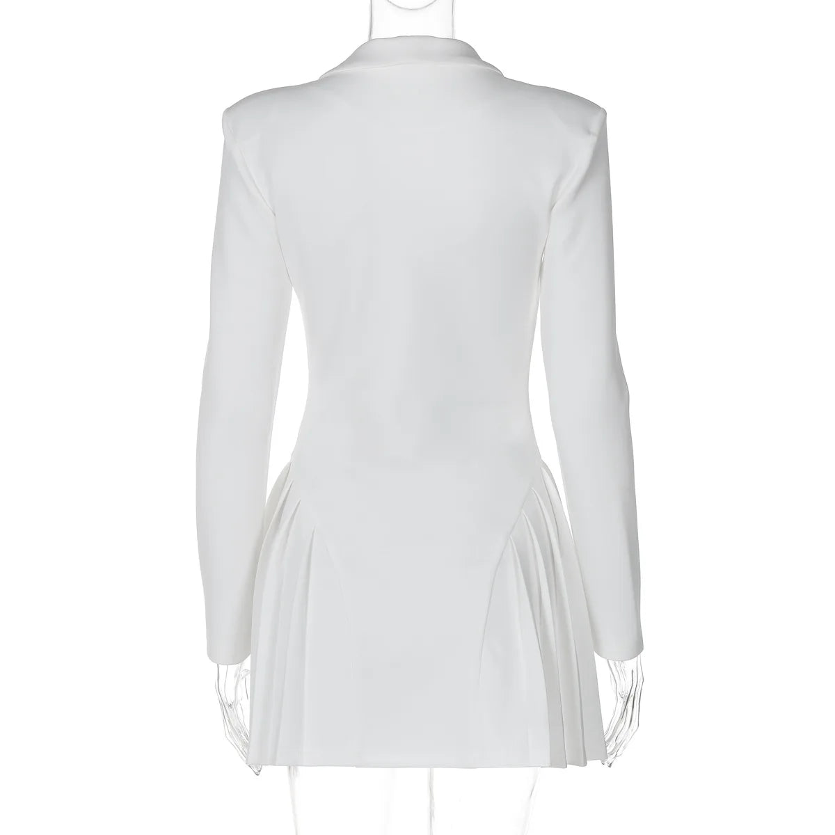 Elegant Fashion Blazers Dress for Women 2025 Fall Long Sleeve Single Breasted Black Short Dresses Female Eveninng Party Vestidos