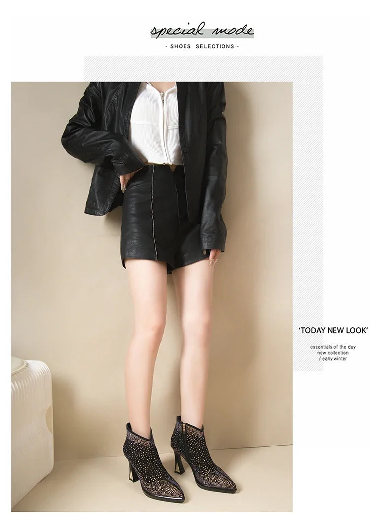 2025 New Sexy Luxurious Banquet Pointed Toe Women&
