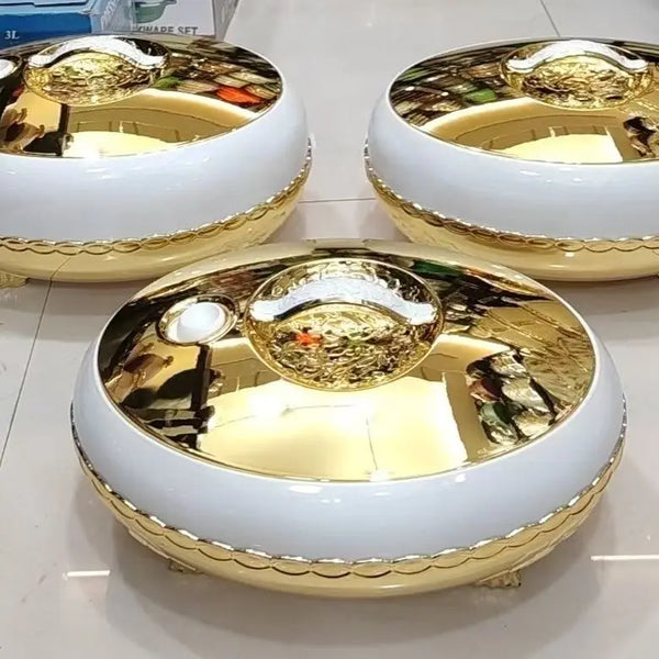 4L/5L/6L Large Party Portable Stainless Steel Hot Pot Set Container Insulated Food Warmer Casserole