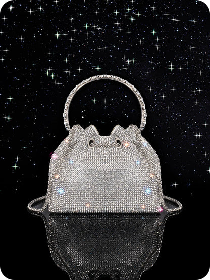 Luxury Bag  Diamond Evening Bag  Silver Designer Bag  Handbags  Pearl Bag  Hand Bags  Luxury Handbags