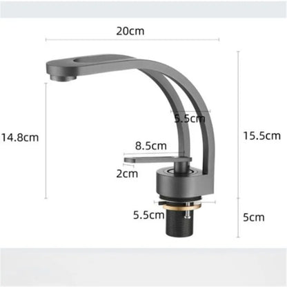 Bathroom Mixer Tap Black Grey White Gold Wash basin Faucet Single Handle Hot and Cold Lavotory Faucet