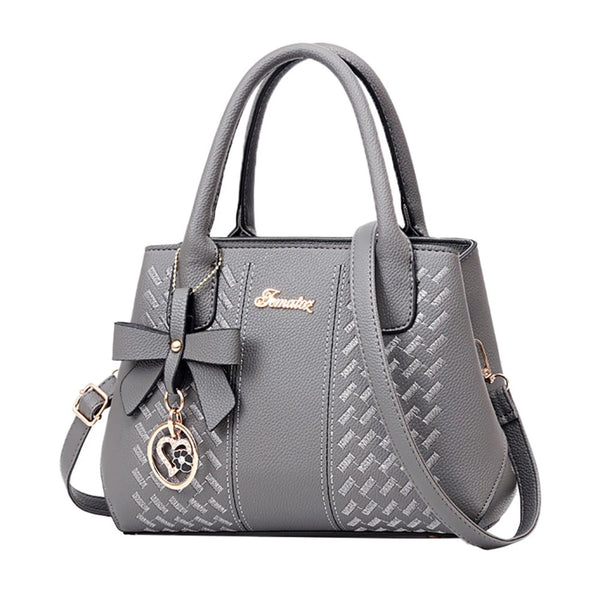 Large Capacity Leather Messenger Handbag Fashion Women's Bag
