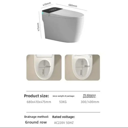 Intelligent Toilet, Wireless Remote Control, Floor Vent Intelligent Toilet, Intelligent Toilet with Cistern, Domestic Commercial