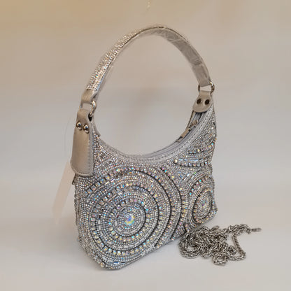 Hot Popular Women Rhinestone Evening Bag New Fashion Handbag Clutch Embellished Long Chain Bag Casual Bag F5-405-1