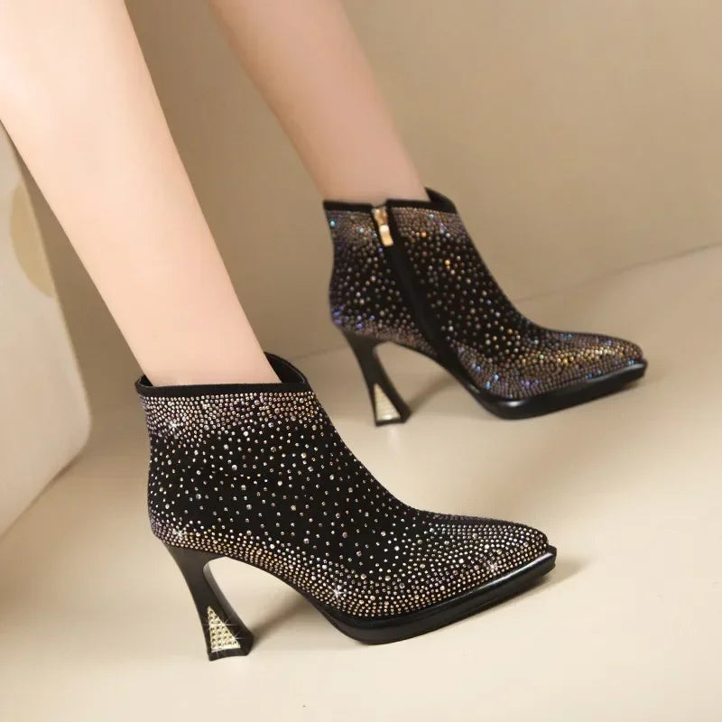 2025 New Sexy Luxurious Banquet Pointed Toe Women&