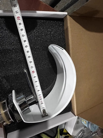 GEGVE Waterfall Washbasin Faucets Mixer Tap Sink Hot&amp;cold Water Hydrant Iron To Sink A Bathtub Bathroom Sink tap tap Black White