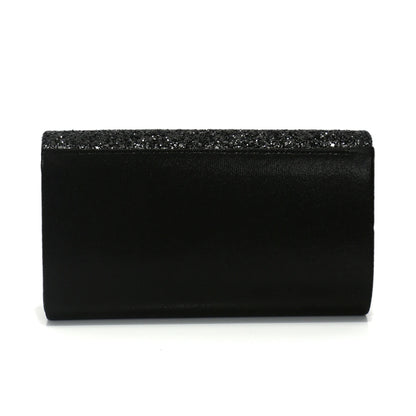 V Design Metal Chain Glamorous Design Evening Bags Envelope Shaped Sequins Handbags For Prom Dinner Wedding Banquet Purse