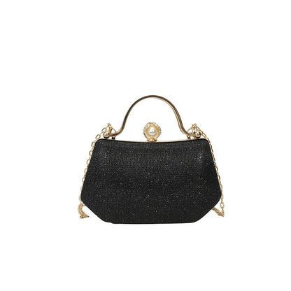 Solid Color Versatile Evening Bags Chains Hasp 2025 New High Quality Bags for Women Personality Simple Crossbody Bags