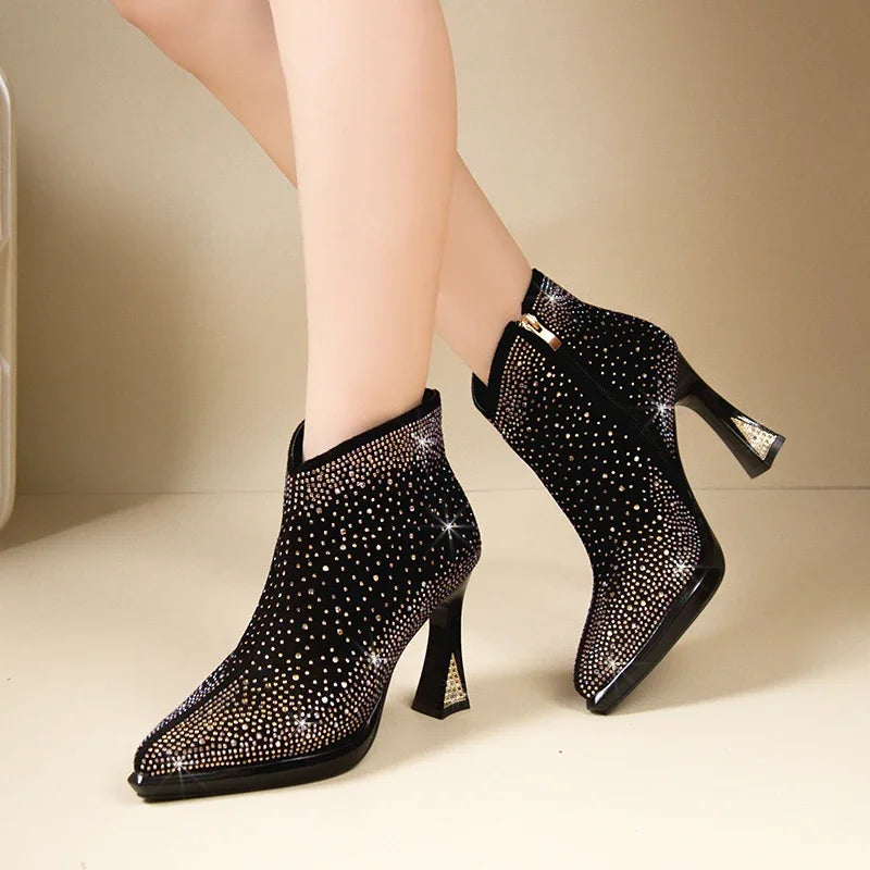 2025 New Sexy Luxurious Banquet Pointed Toe Women&
