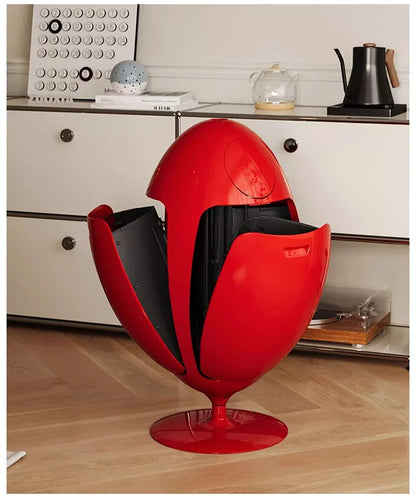 Dinosaur Egg Design Trash Can Large Capacity Room Garbage Collector Kitchen Food Waste Disposal Creative Cartoon Waste Bins