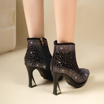 2025 New Sexy Luxurious Banquet Pointed Toe Women&