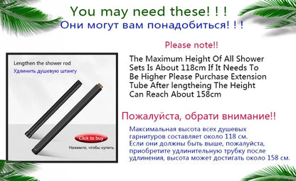 Modern Bathroom Shower Head Set for Home Use - Constant Temperature Bathroom Shower System
