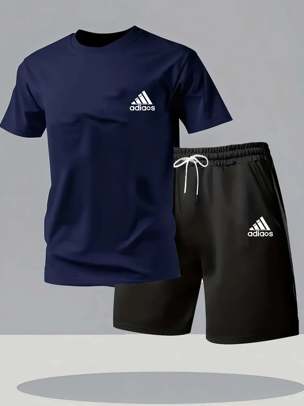 Summer 2025 Fashion Trend Men's Plus-Size Two-Piece Sets Casual Comfortable High-Quality Sports Suit M-2XL