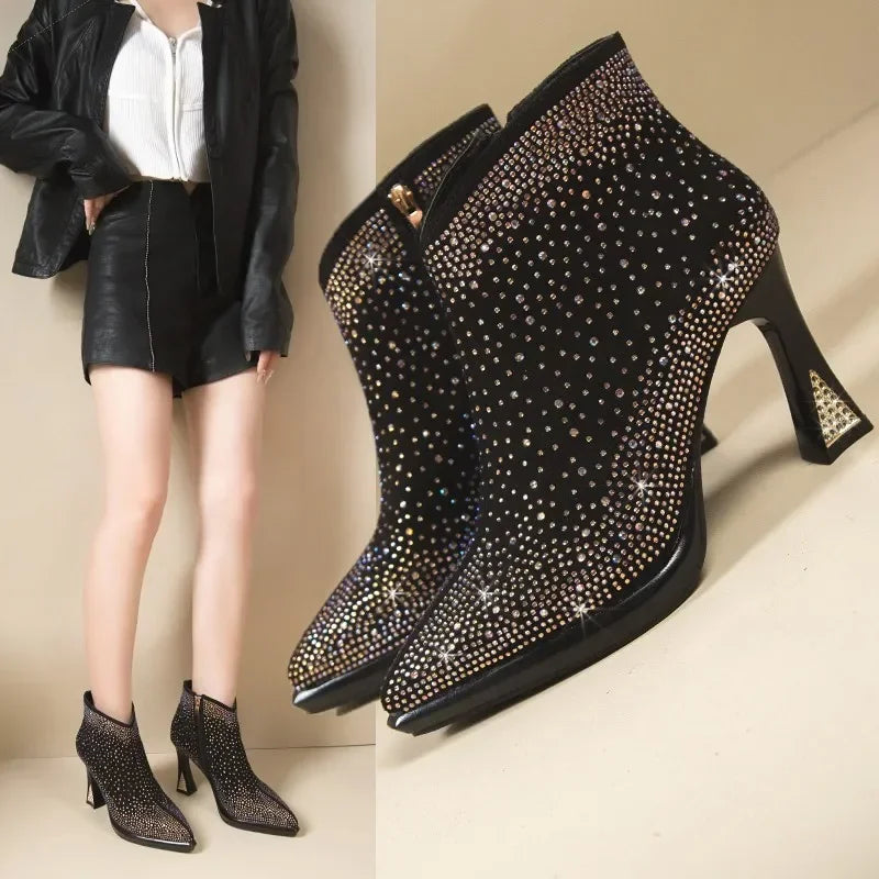 2025 New Sexy Luxurious Banquet Pointed Toe Women&