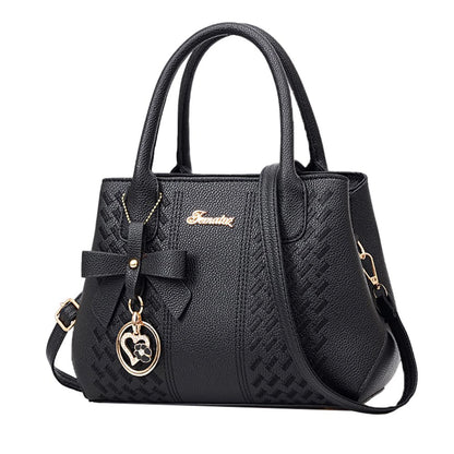 Large Capacity Leather Messenger Handbag Fashion Women&