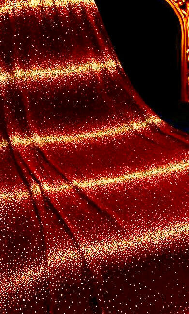 Royal Crimson Velvet with Golden Sparkle – 4 Meter Unstitched Fabric - Mohammad collection