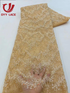 High-Quality 2023 African Lace Fabric with Sequins for Bridal and Events - 5 Yar