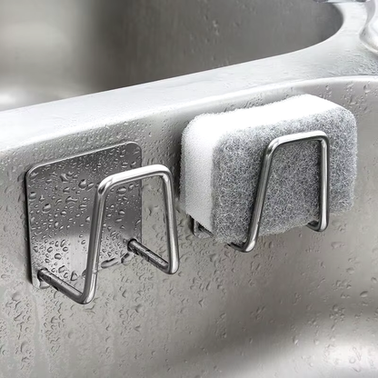 Stainless Steel Sink Sponge Rack for Efficient Drainage and Storage