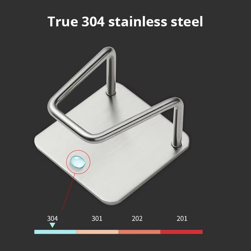 Stainless Steel Sink Sponge Rack for Efficient Drainage and Storage
