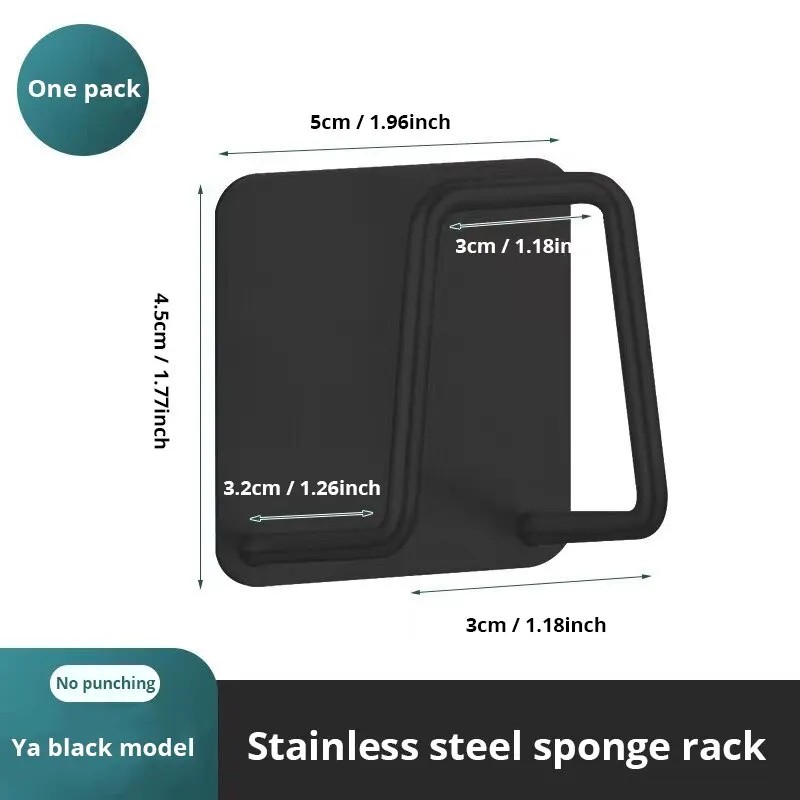 Stainless Steel Sink Sponge Rack for Efficient Drainage and Storage