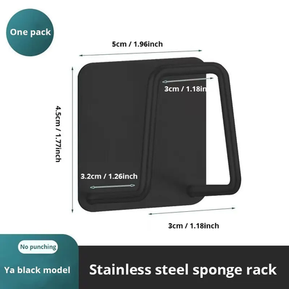 Stainless Steel Sink Sponge Rack for Efficient Drainage and Storage