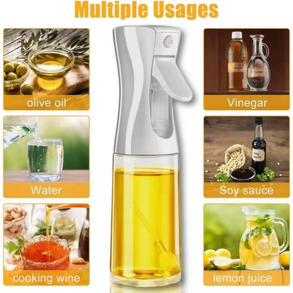 Premium Reusable Olive Oil Spray Bottle - Food Grade Kitchen Dispenser