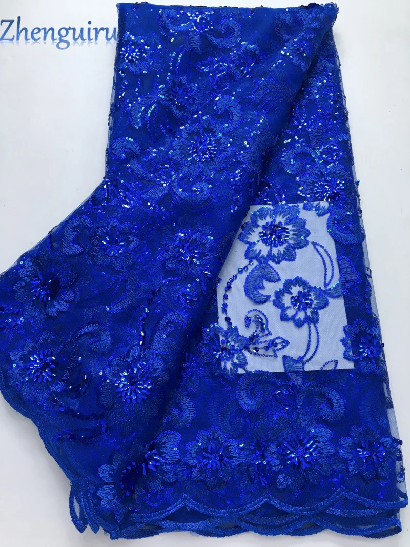 2025 African Sequins Mesh Lace Fabric High Quality Embroidered French Tulle Lace